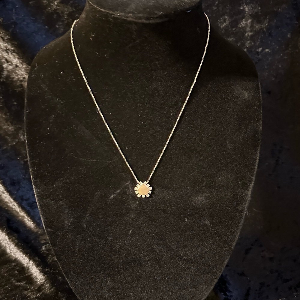 NWT Anne Marie Gold Geometric Pendant Necklace